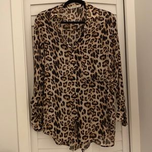 Leopard print blouse